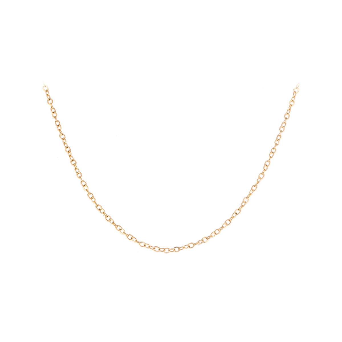 Cadena Rolo de Acero 316L de 1 mm en dorado, 36 + 5 cm