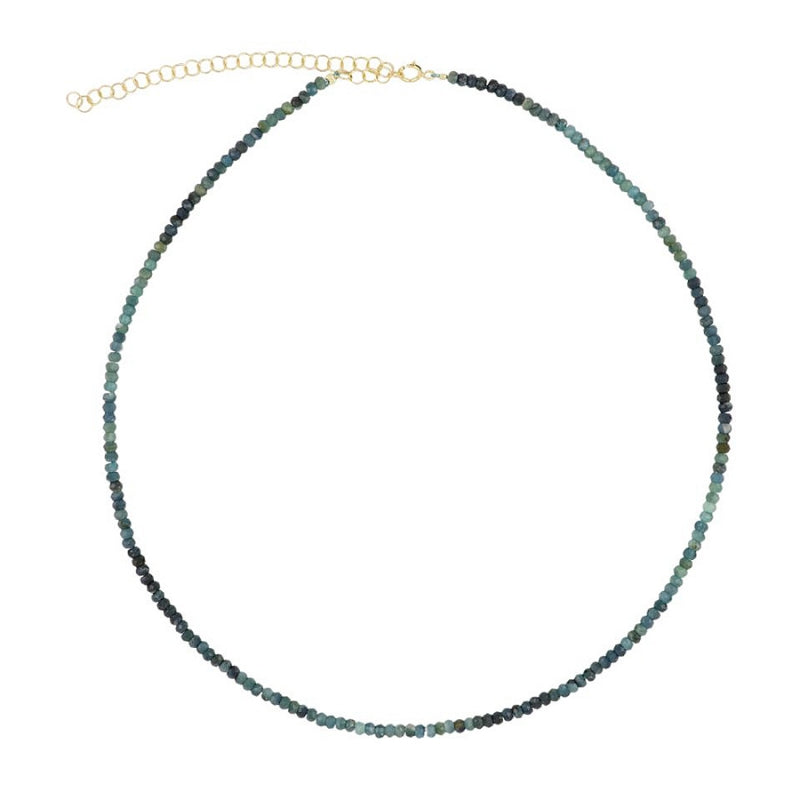 Collar con Piedras Naturales Facetadas