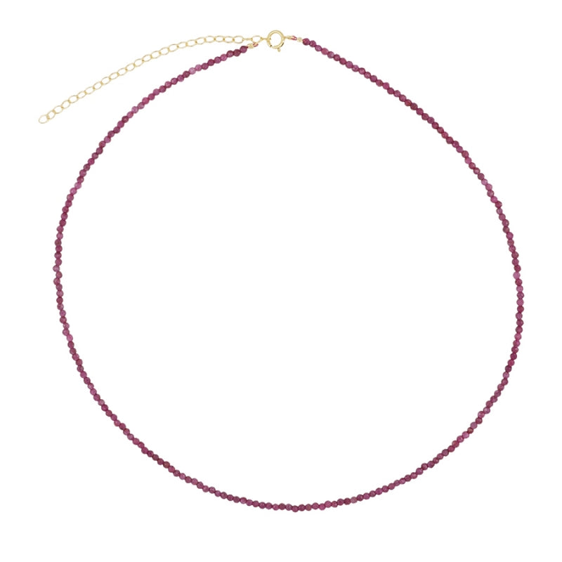 Collar con Piedras Naturales Facetadas