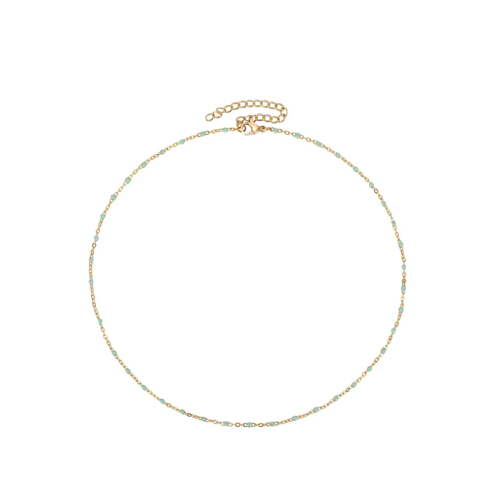Collar de bolitas esmaltadas multicolor, accesorio delicado para dar un toque alegre al look