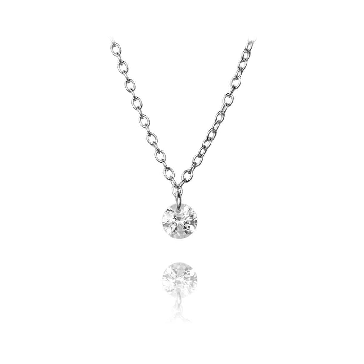 Collar Circonita al Aire en plata