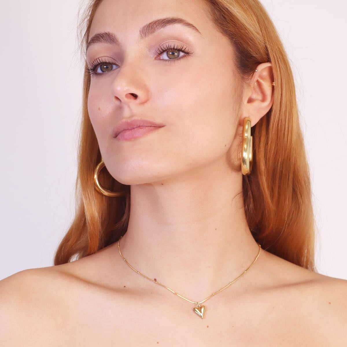 Collar Heartbeat - Corazón y Bolitas en Acero