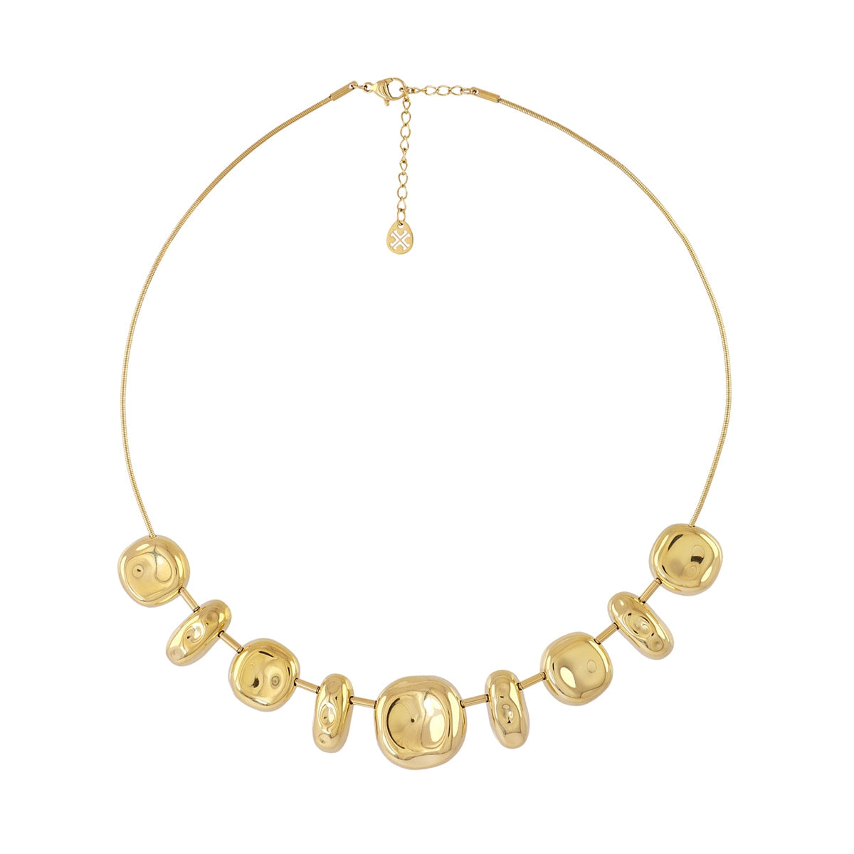 Collar Melt Bluma dorado fotografía producto fondo blanco