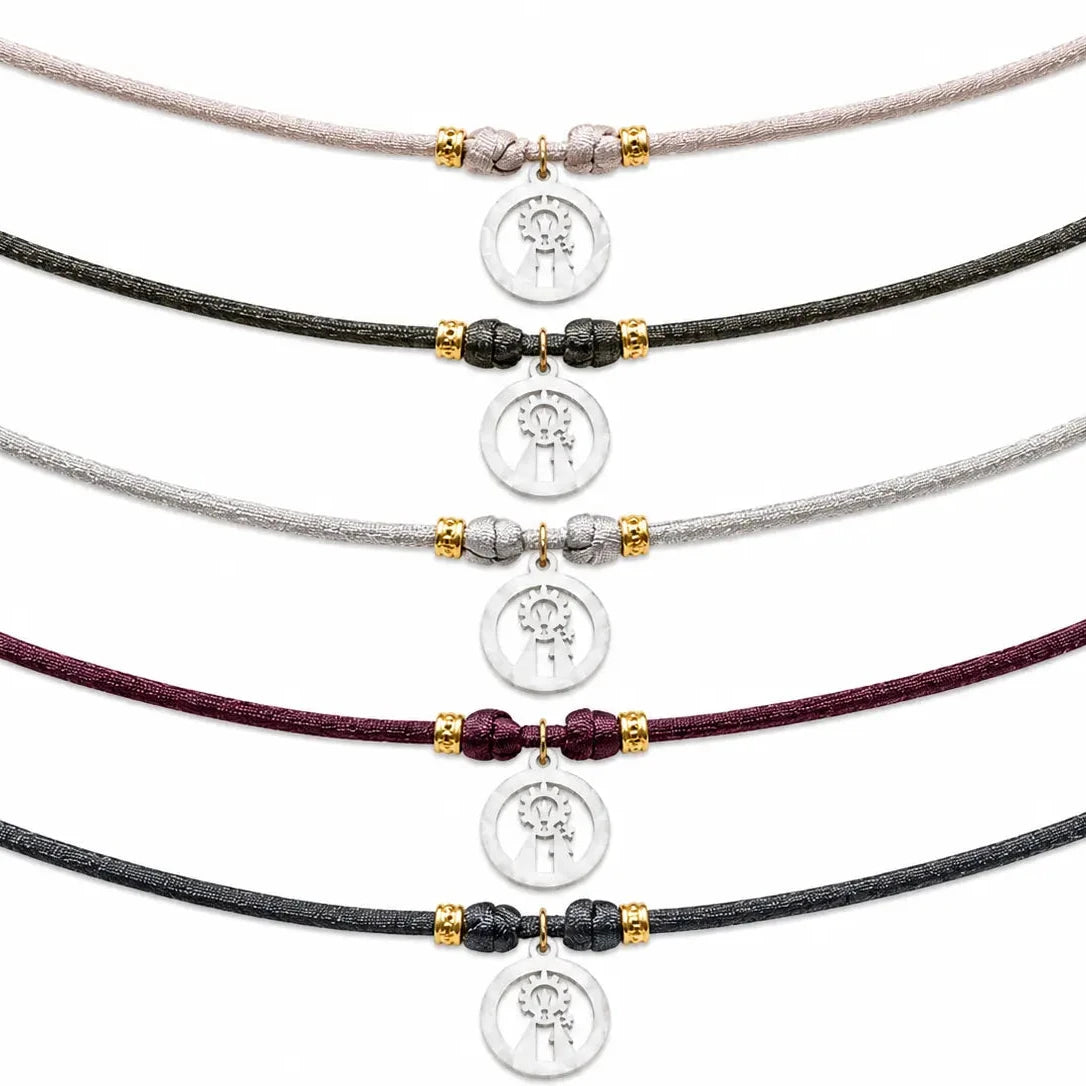 Collar Virgen de los Desamparados con licra elástica en cinco colores