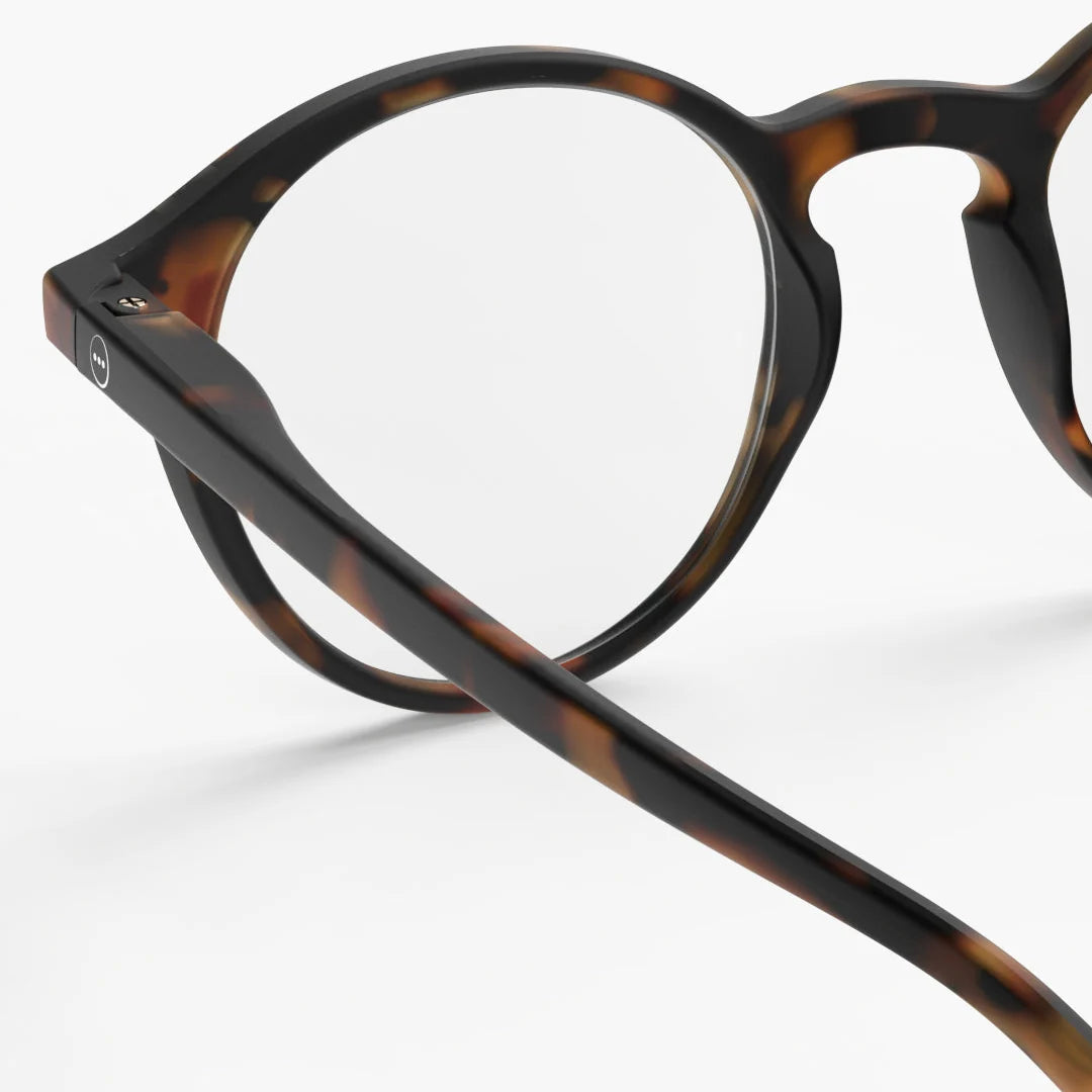 Gafas de Lectura IZIPIZI #D Tortoise detalle de la bisagra y la patilla