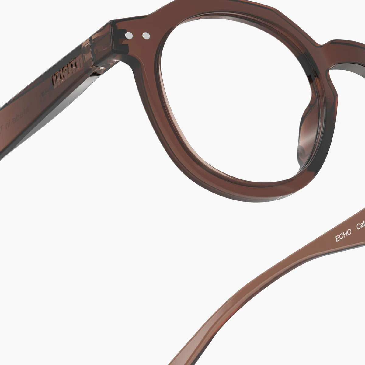 Gafas de Lectura IZIPIZI ECHO Dark Expresso detalle del frontal