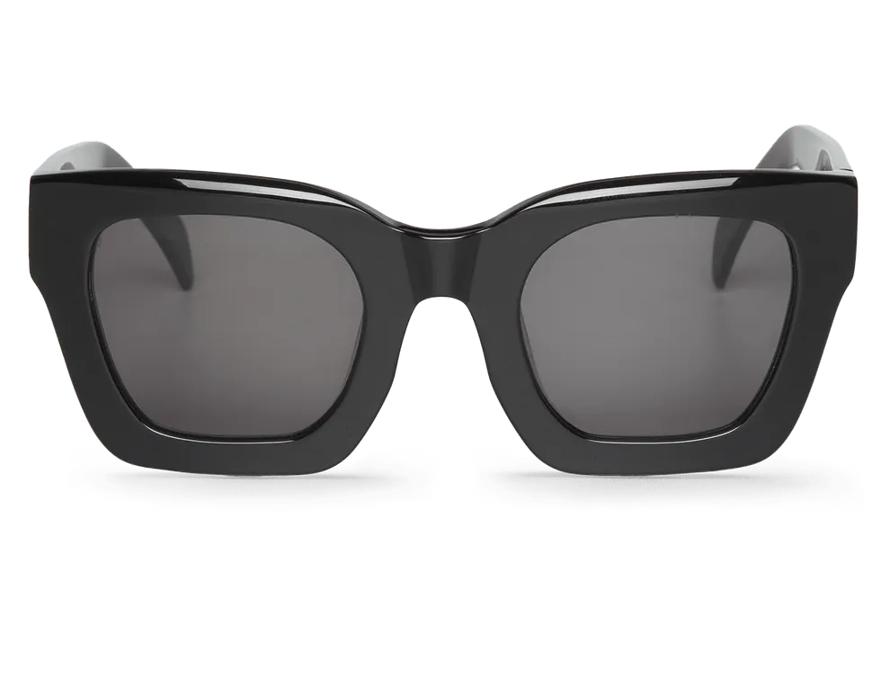 Gafas de sol Mr. Boho BONDI Black en vista frontal, montura negra de estilo moderno