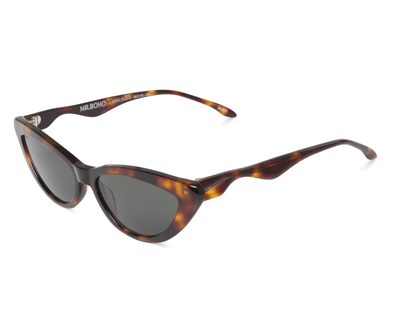 Gafas de sol Mr. Boho Cat Eye Carey It's Lava – vista en perspectiva 3/4 – Cobalto Accesorios