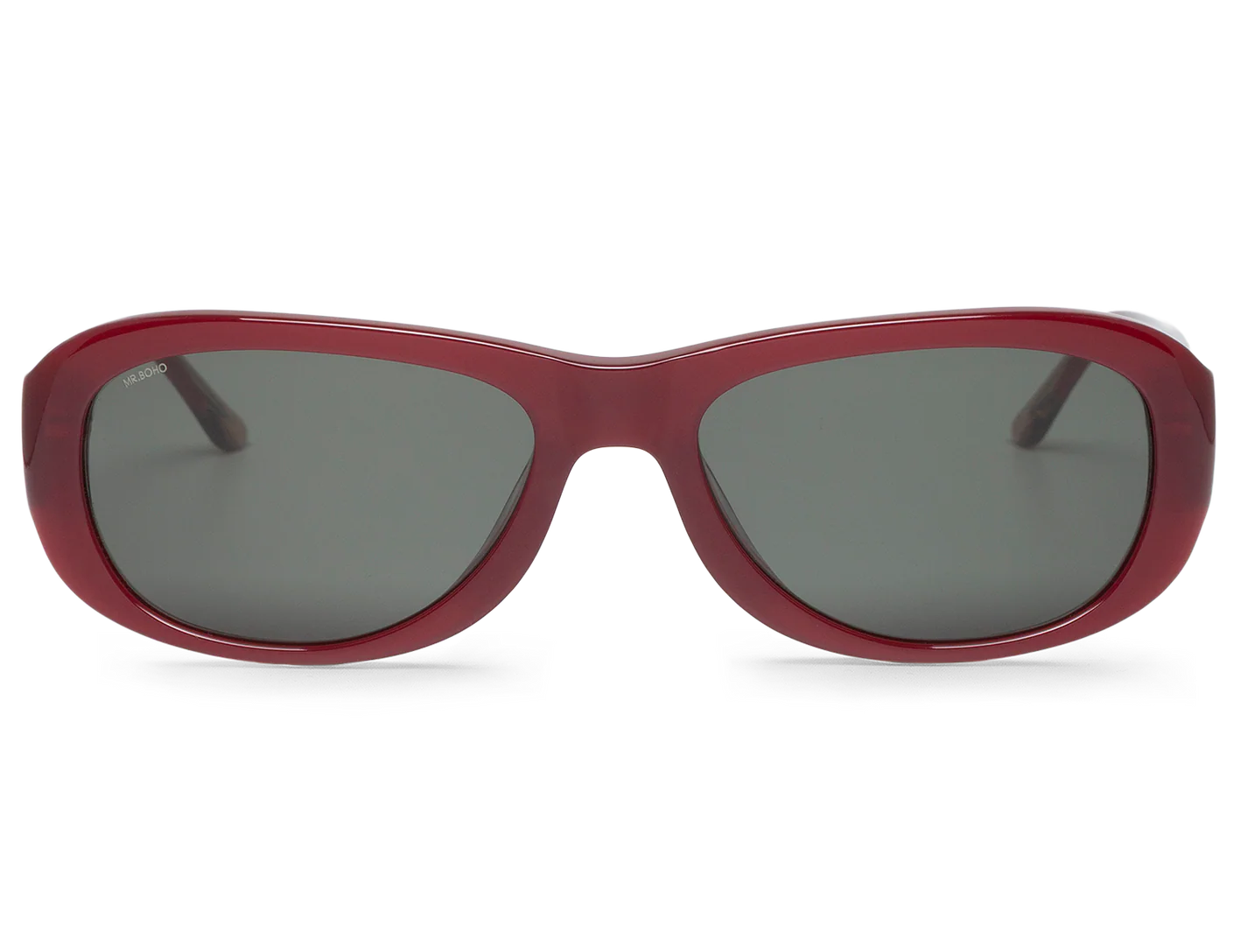 Gafas de sol Mr. Boho Melted Garnet It's Lava – vista frontal – Cobalto Accesorios