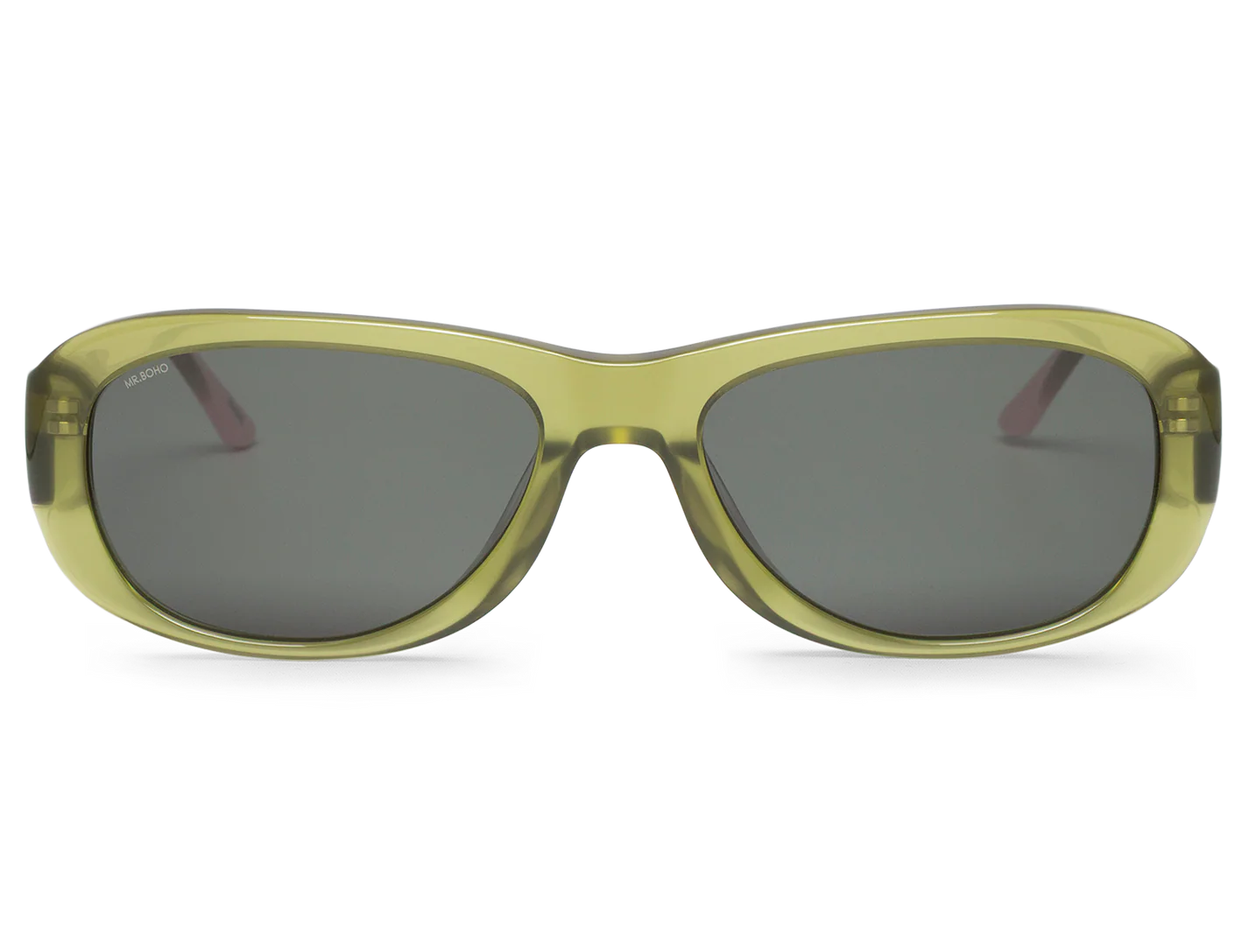 Gafas de sol Mr. Boho Melted Green It's Lava – vista frontal – Cobalto Accesorios