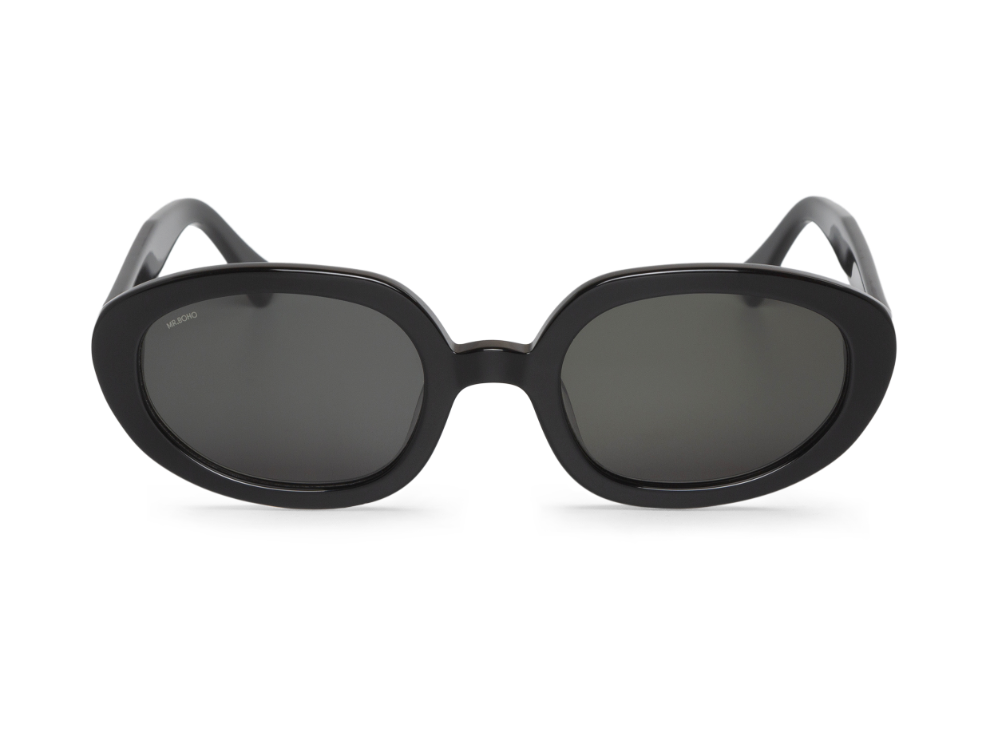 Gafas de sol Mr. Boho SOLARTE Black en vista frontal, montura negra de estilo actual