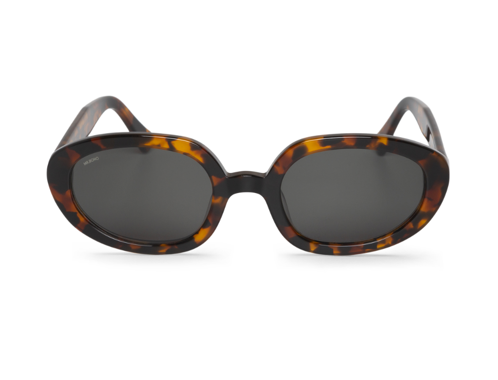 Gafas de sol Mr. Boho SOLARTE Cheetah Tortoise en vista frontal, montura carey