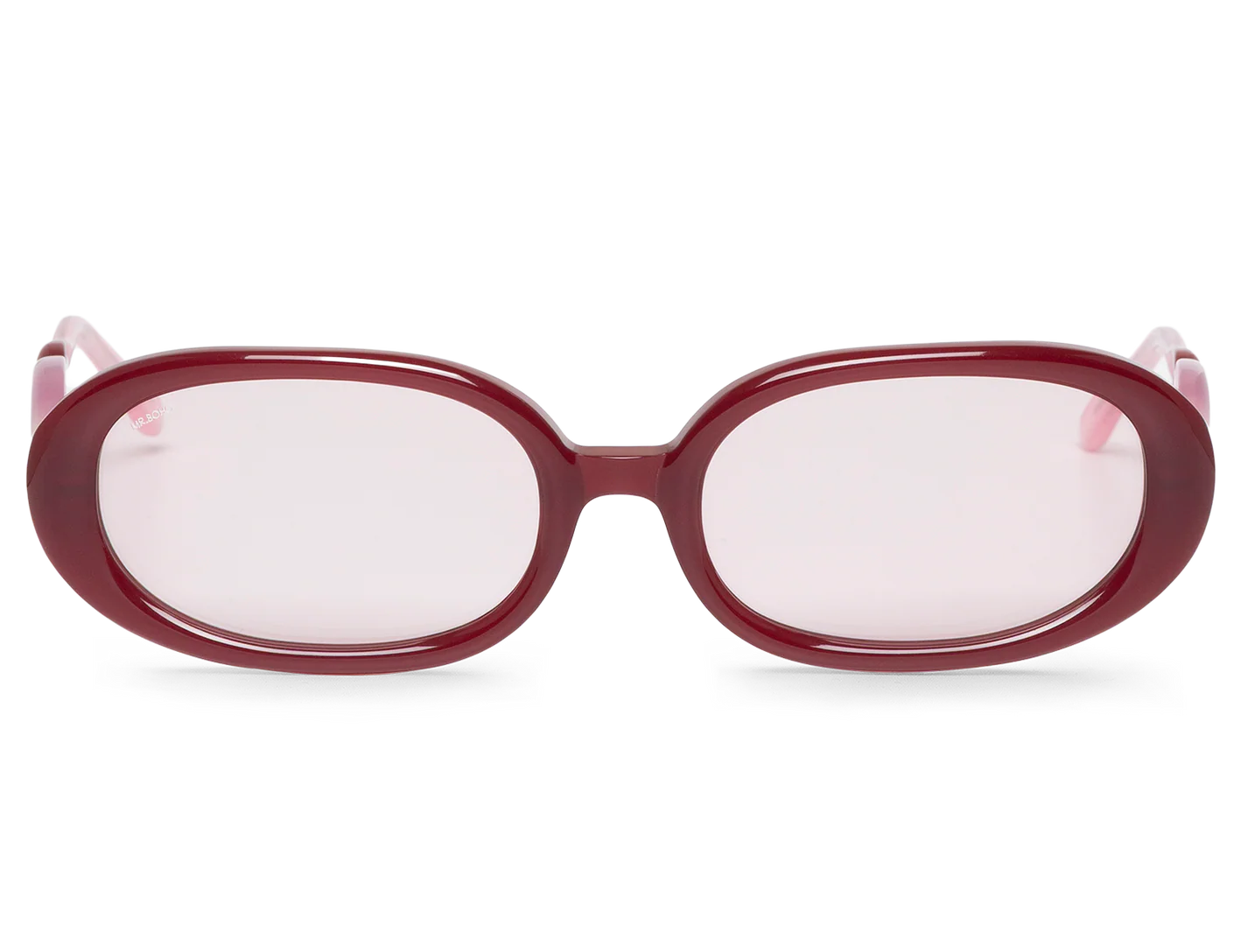 Gafas de sol Mr. Boho Twisted Garnet It's Lava – vista frontal – Cobalto Accesorios