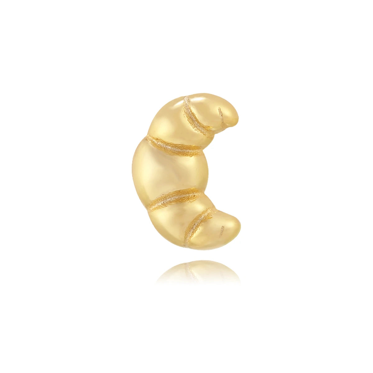 Pendiente Mini Croissant de Plata 925 en dorado