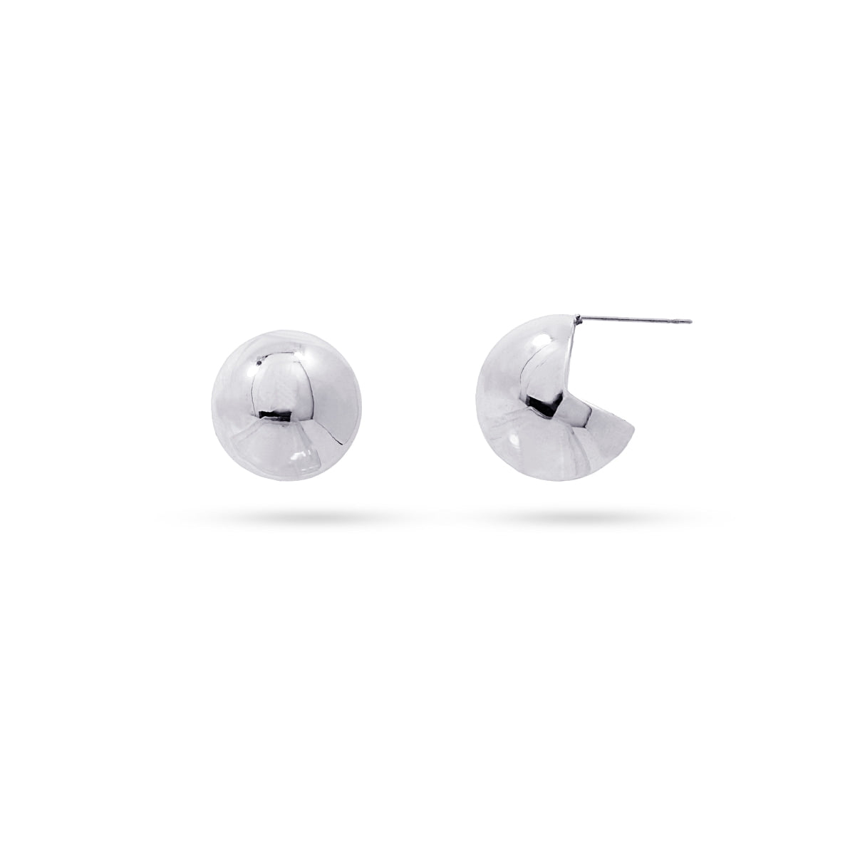 Pendientes redondos dorados Mini Orb, modernos y minimalistas