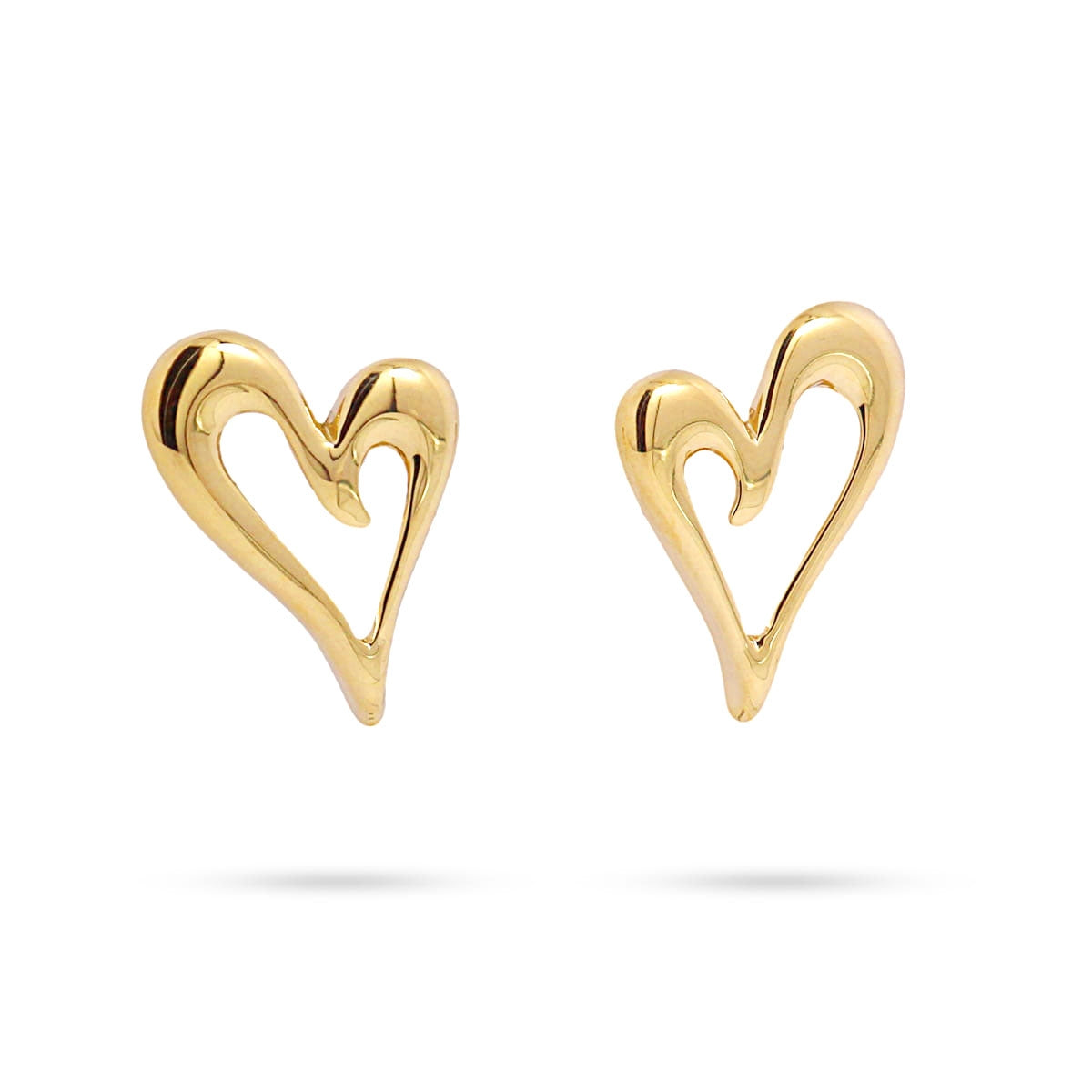 Pendientes Adore - Corazón Hueco en Acero