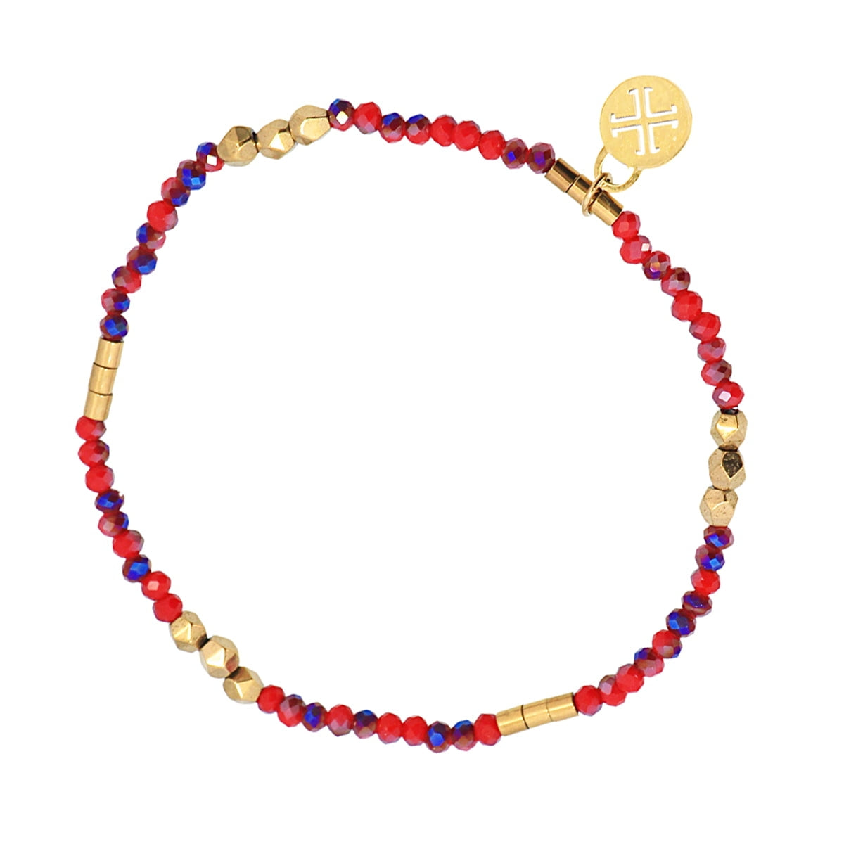 Pulsera Spark - Cristales Facetados & Acero