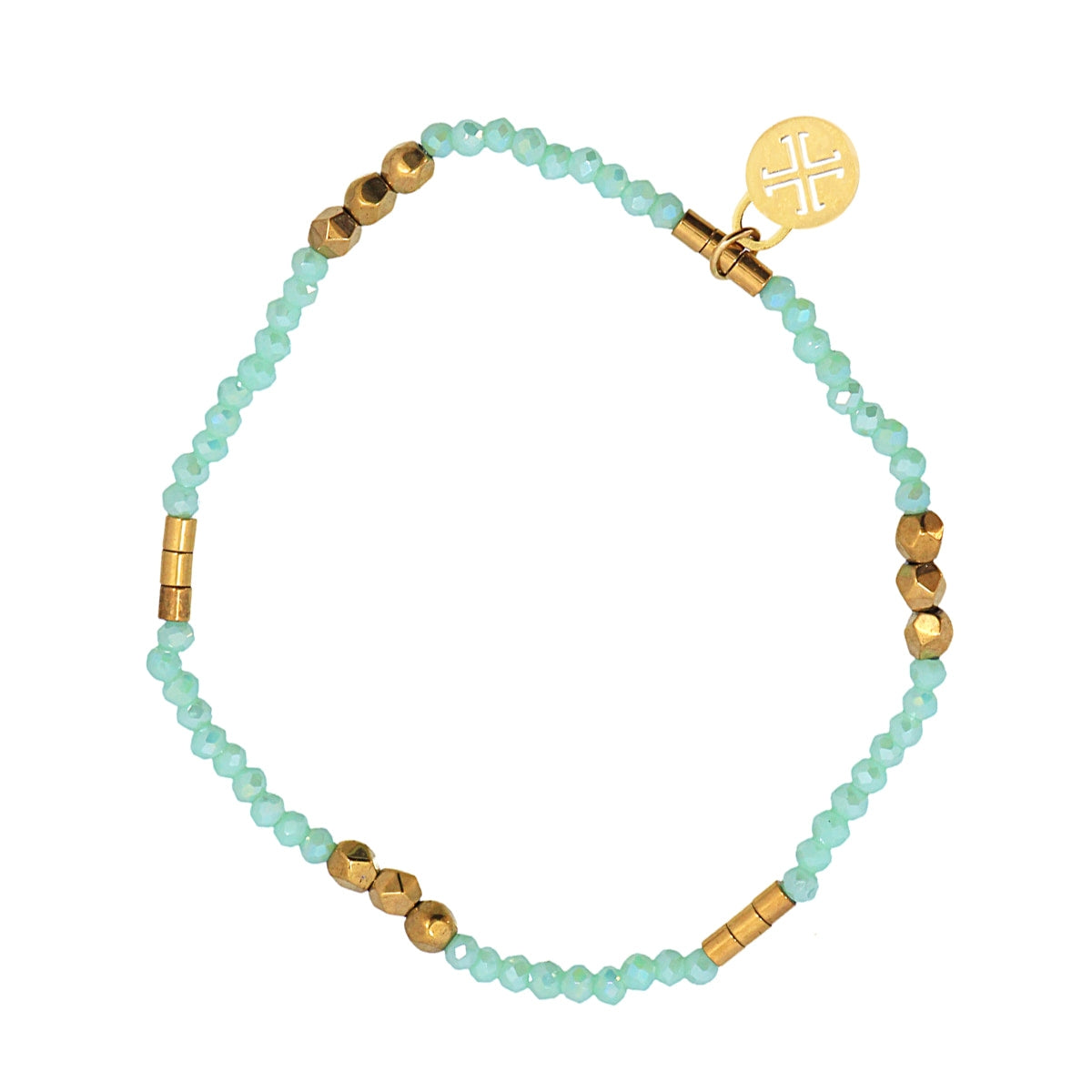 Pulsera Spark - Cristales Facetados & Acero