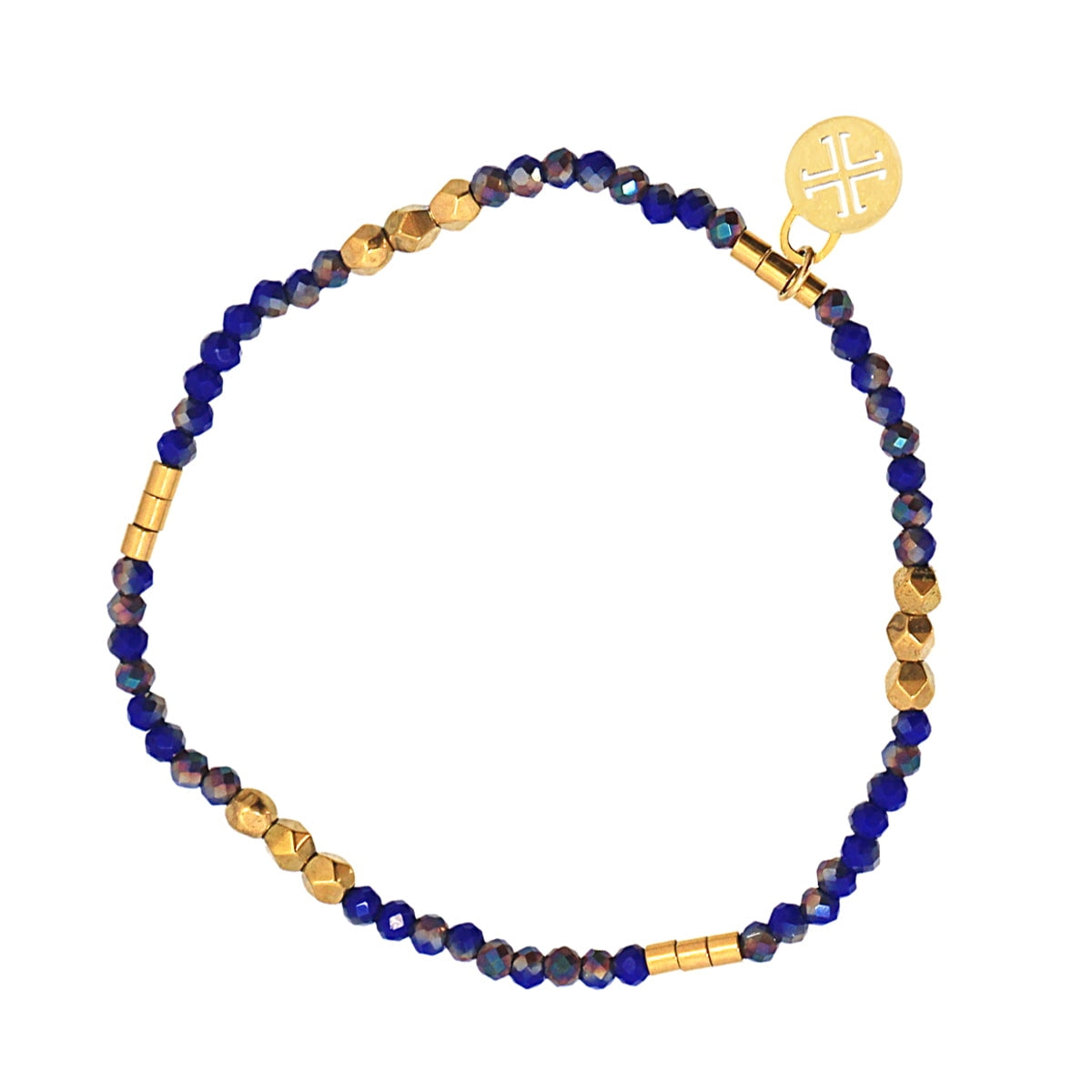 Pulsera Spark - Cristales Facetados & Acero