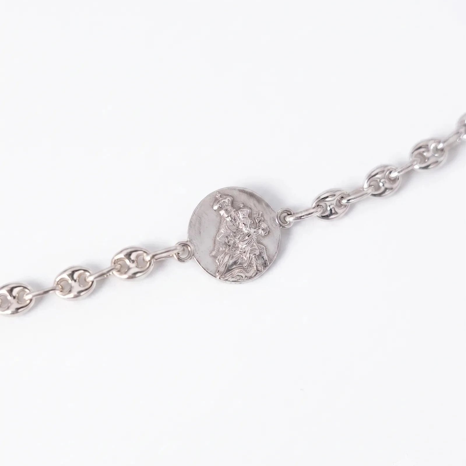 Pulsera Escapulario Virgen del Carmen y Sagrado Corazón