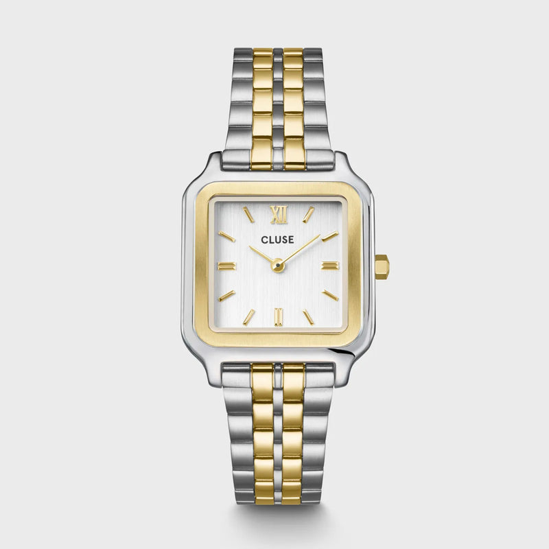 Reloj Cluse Gracieuse bicolor oro y plata en vista principal