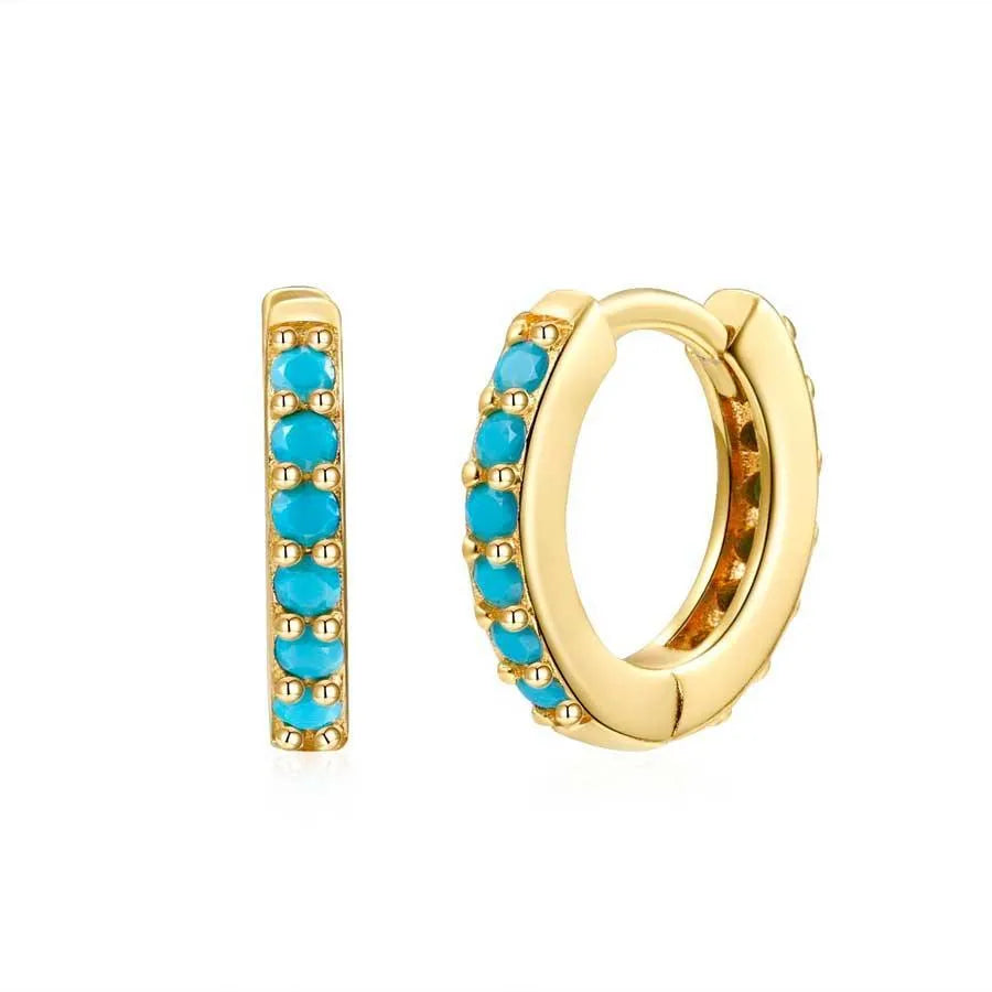 Aro 11 mm Circonitas Colores - Cobalto Accesorios , Joyería Valencia