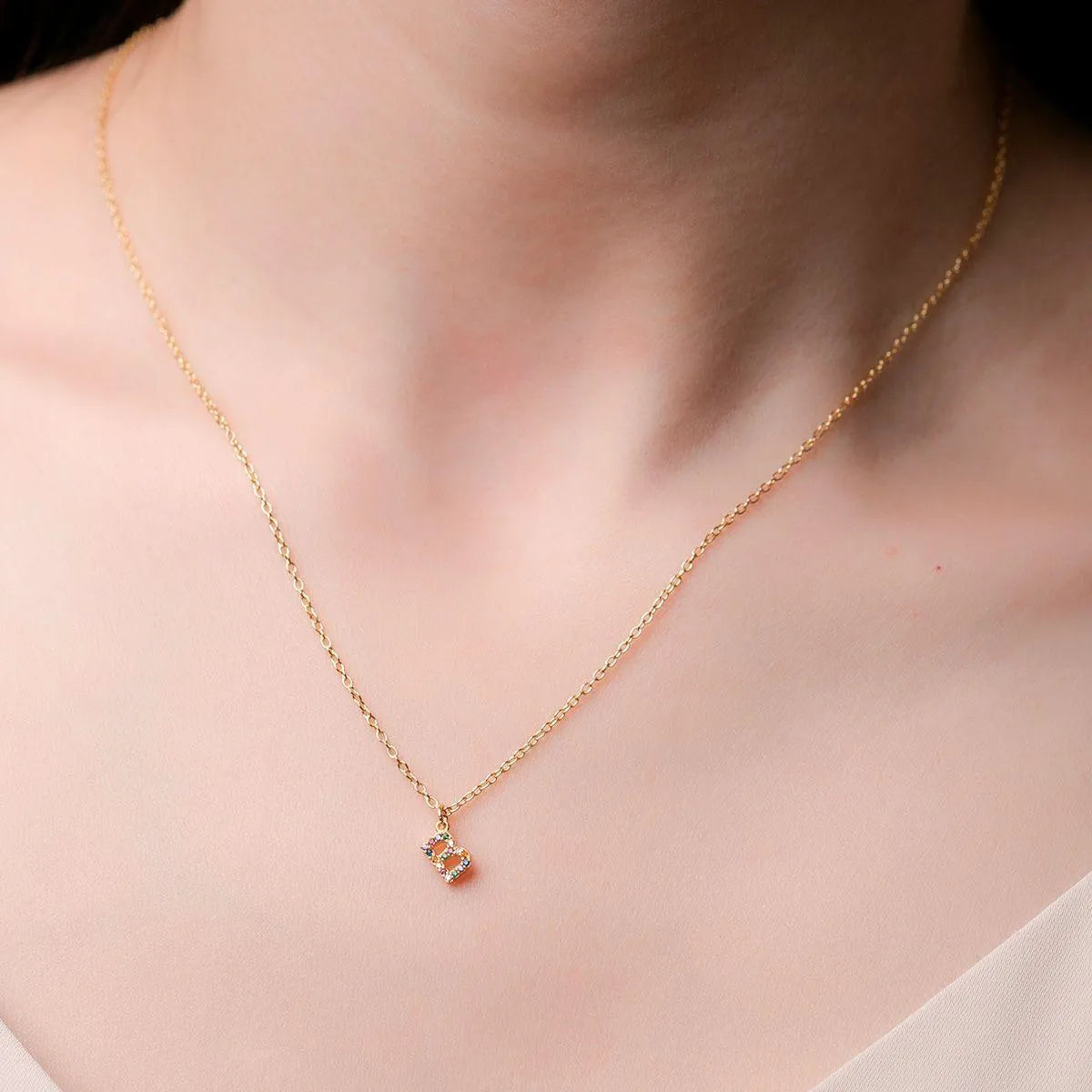 Collar Letra Mini Multicolor - Cobalto Accesorios , Joyería Valencia