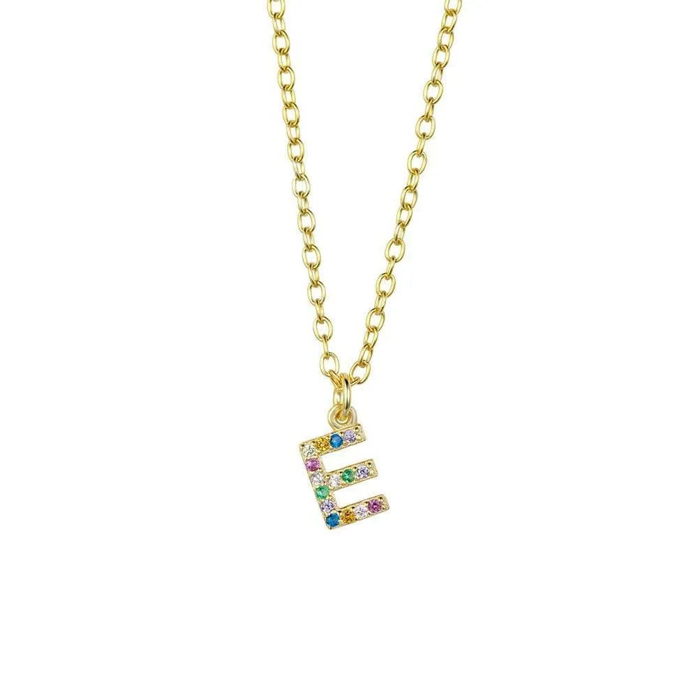 Collar Letra Mini Multicolor - Cobalto Accesorios , Joyería Valencia