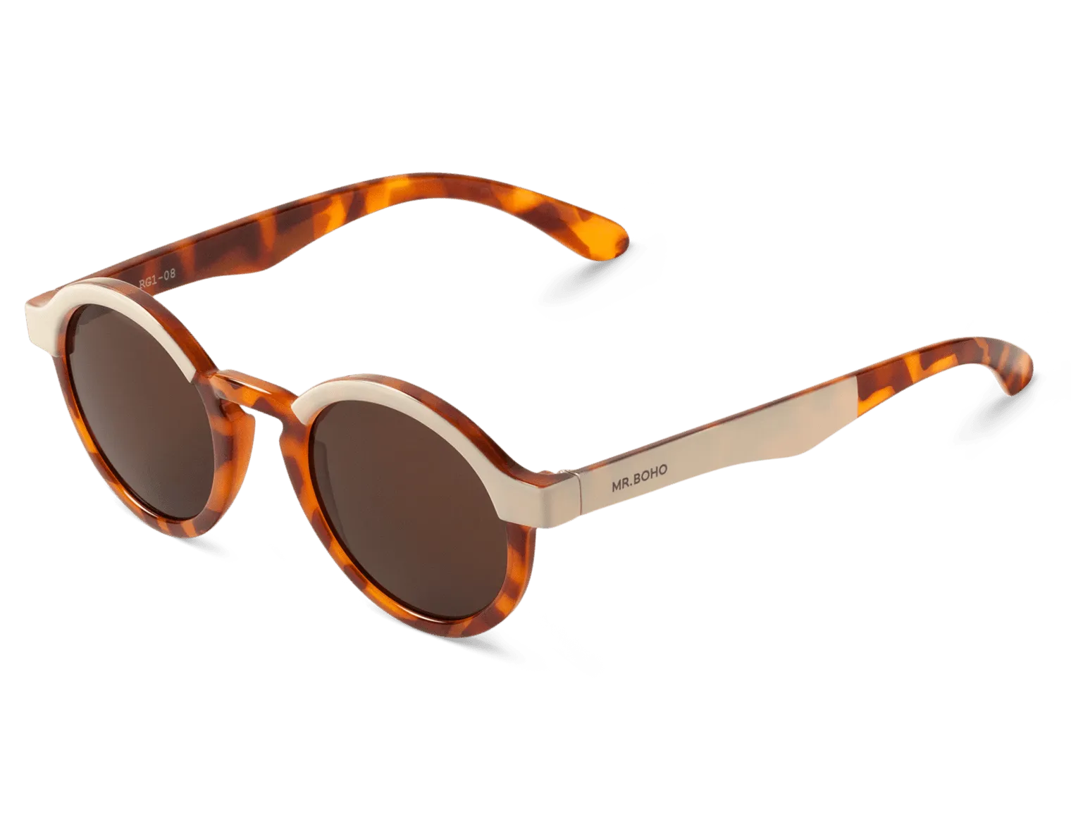 Gafas de sol Mr. Boho DALSTON Cream Leo Tortoise en vista lateral