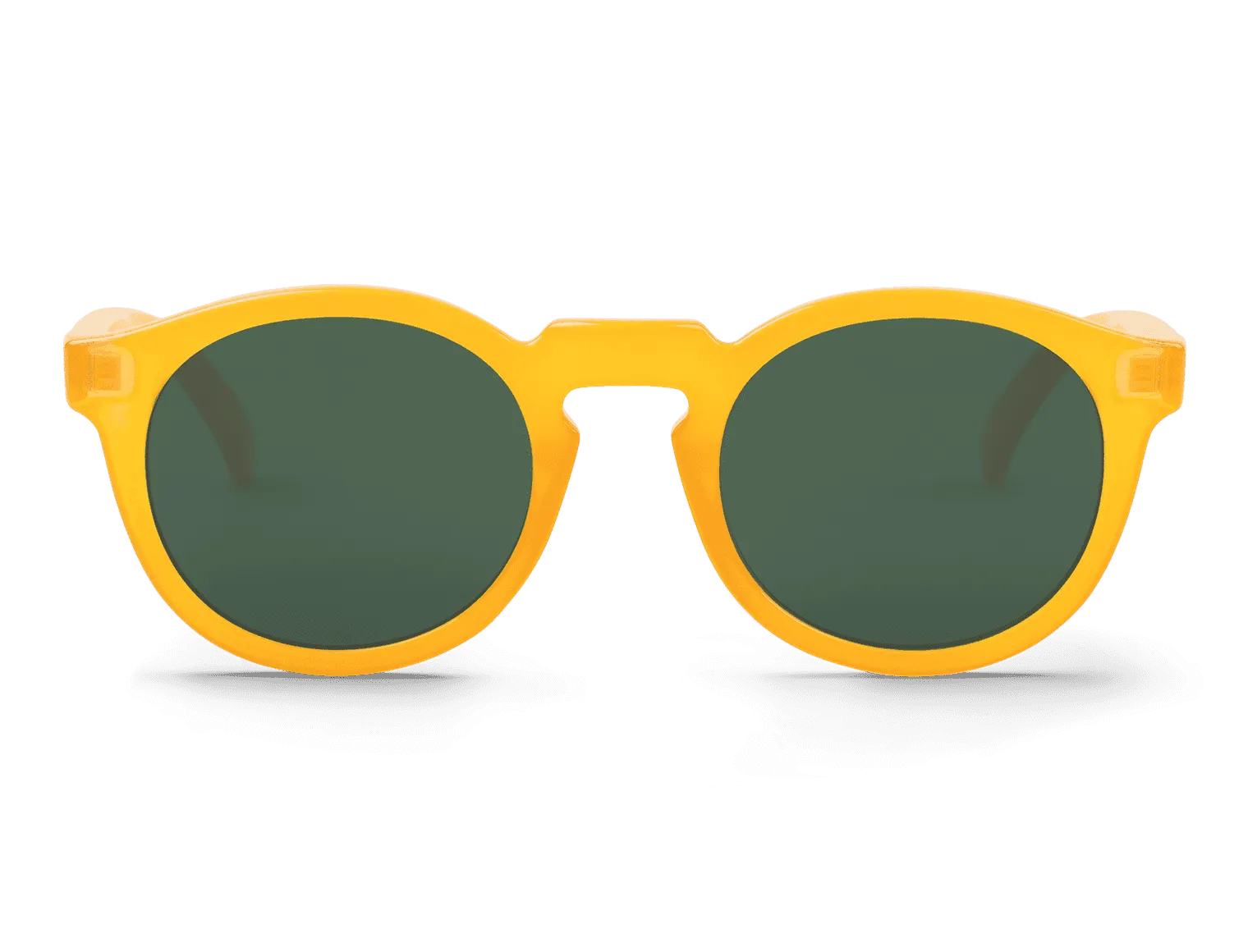 Gafas de sol Mr. Boho JORDAAN Honey en vista frontal, montura en tono miel