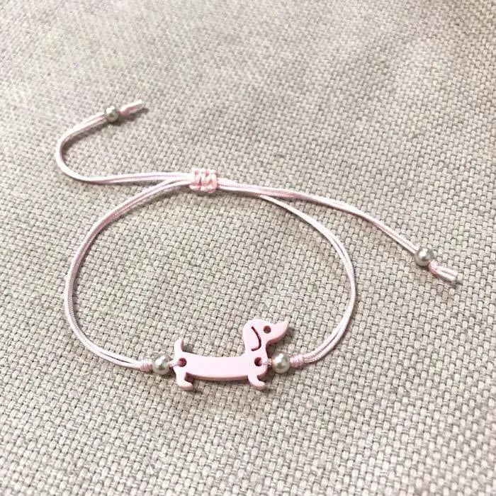 Pulsera Teckel en Rosa Pastel + Plata - Cobalto Accesorios