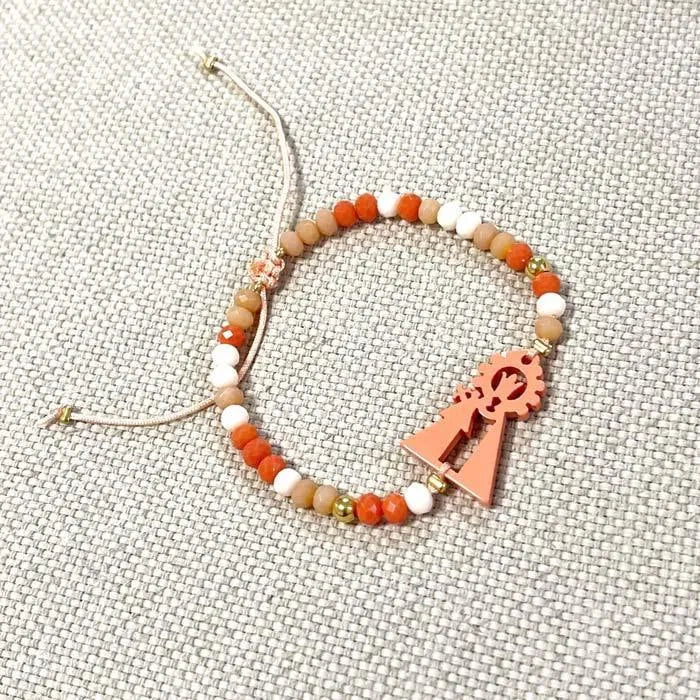 Pulsera Virgen Desamparados Bolitas Colores - Cobalto Accesorios , Joyería Valencia