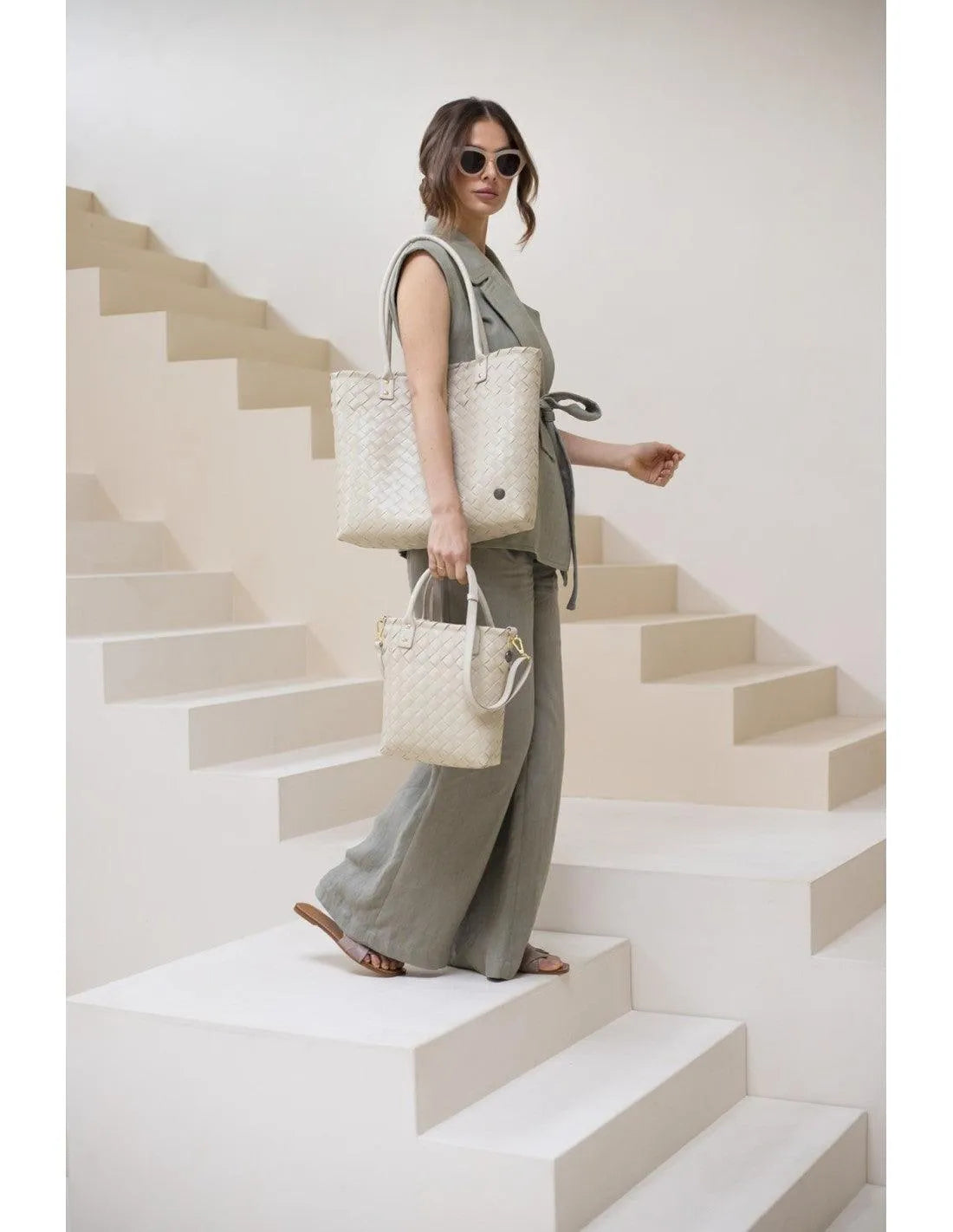 Bolso Grace Shopper Pale Grey - Cobalto Accesorios , Joyería Valencia