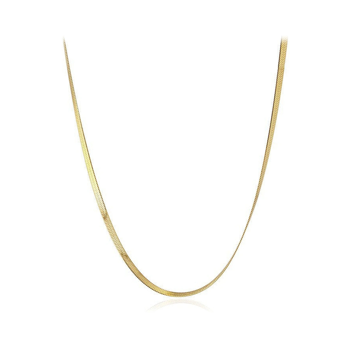 Cadena Magic Acero 2.5mm en dorado, cadena lisa extendida en curva