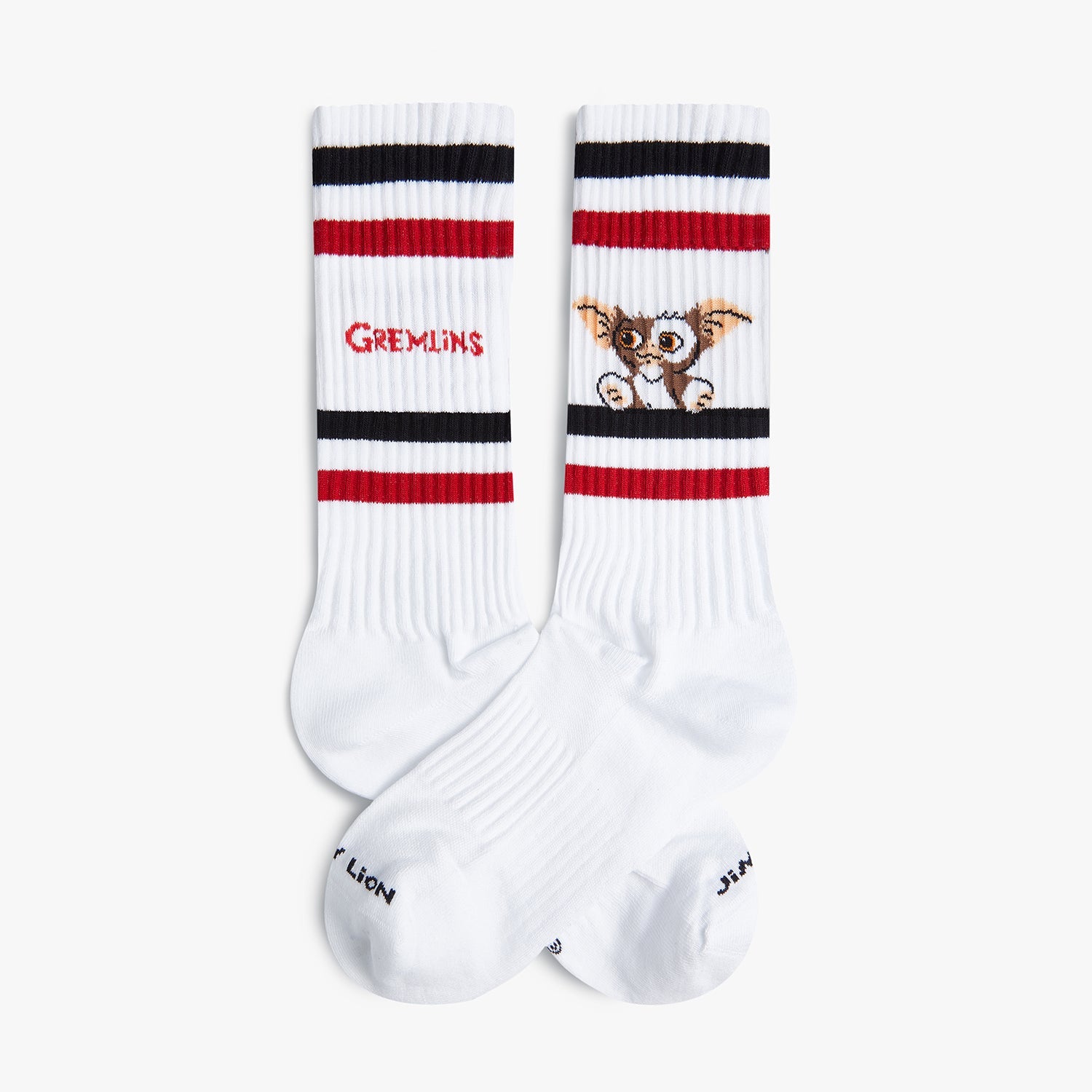 Calcetines Jimmy Lion Athletic Gremlins con diseño retro y rostro de Gizmo
