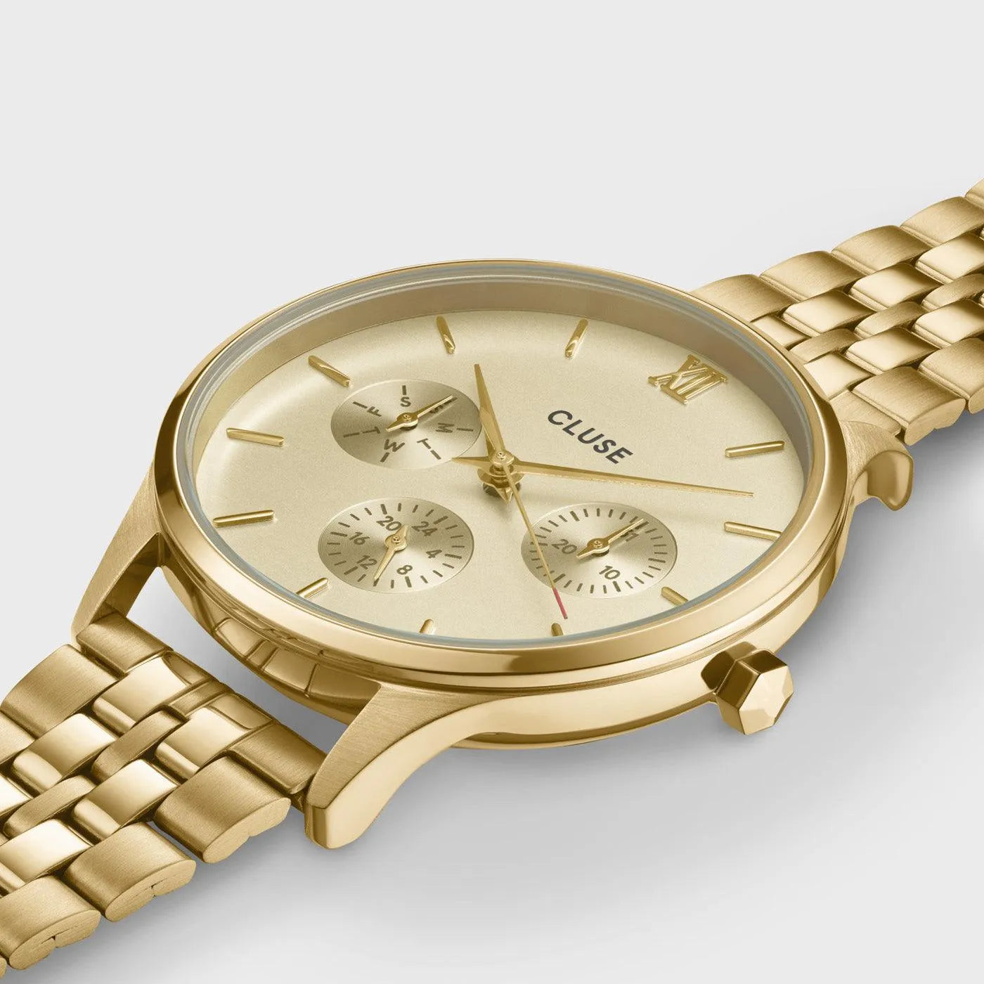 Cluse Minuit Multifunction Watch Steel, Full Gold colour - Cobalto Accesorios , Joyería Valencia