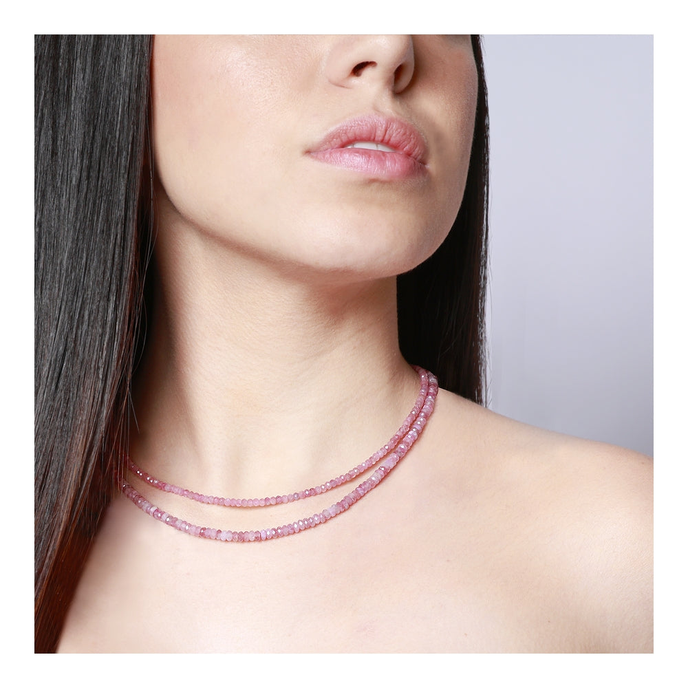 Collar con Piedras Naturales Facetadas