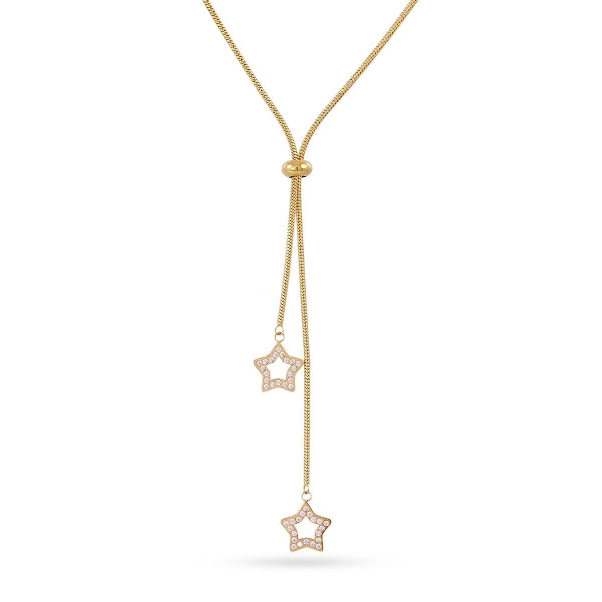 Collar Infinity Stellar dorado elegante, joyería de moda Cobalto Accesorios