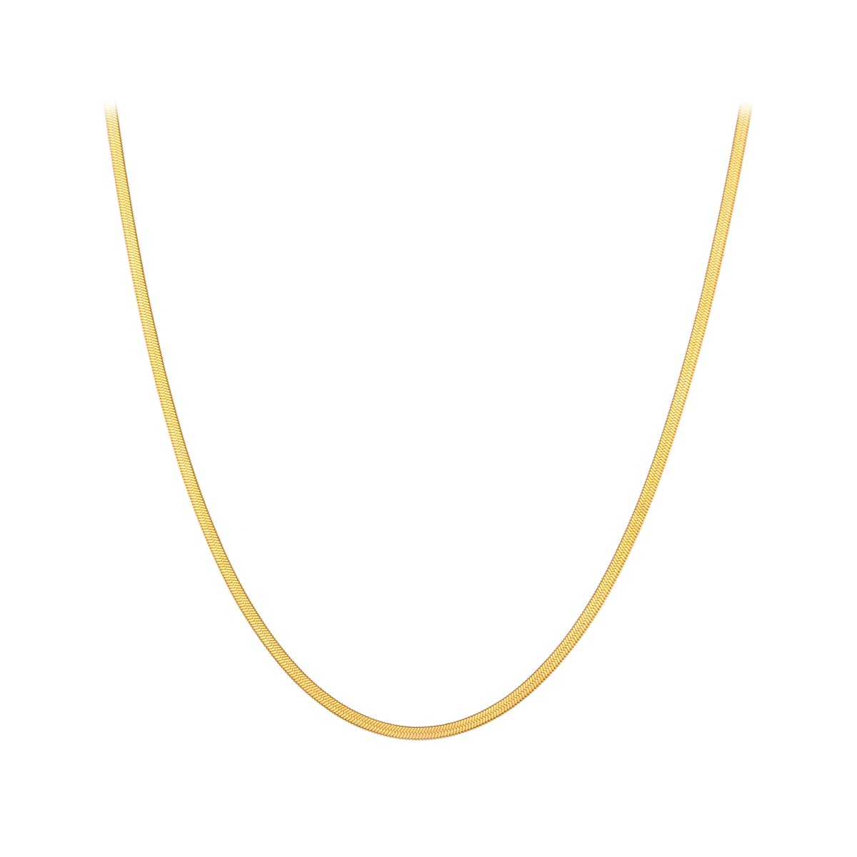 Collar Magic Acero 2 mm, 32 + 6 cm., cadena lisa colocada en curva