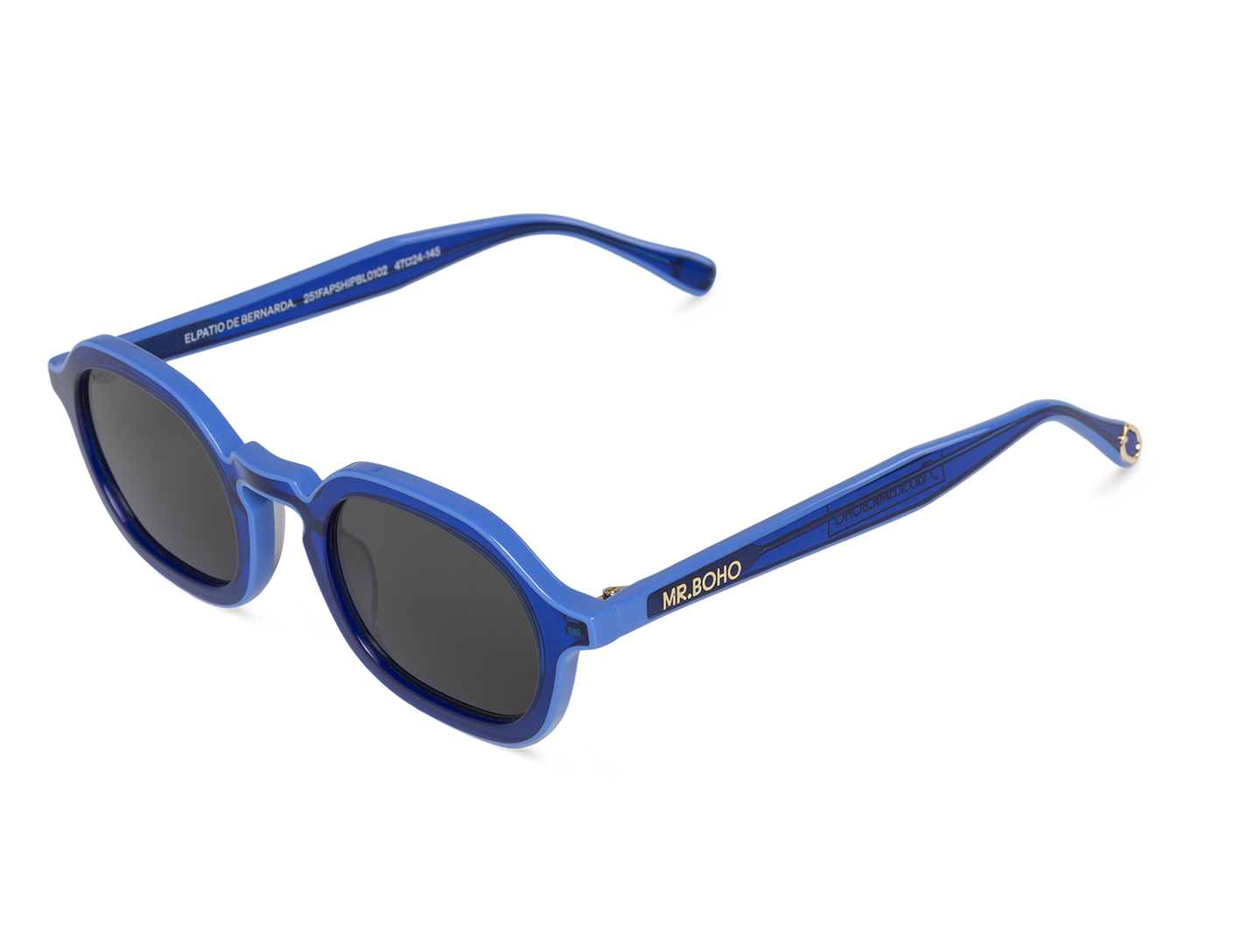 Gafas de sol Mr. Boho BLUE ELPATIO DE BERNARDA en vista oblicua