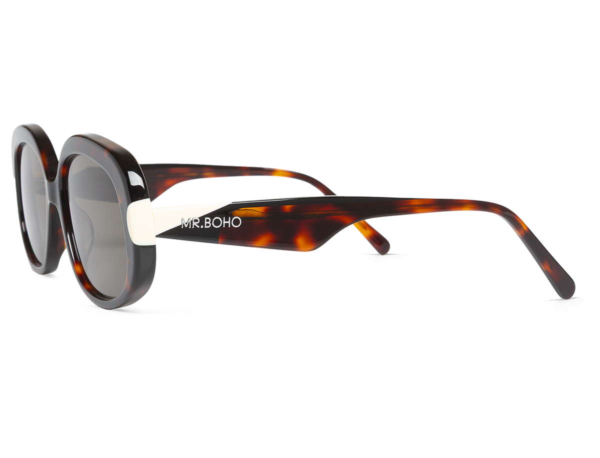 Gafas de sol Mr. Boho BORGER Society en vista lateral, montura de carey oscuro