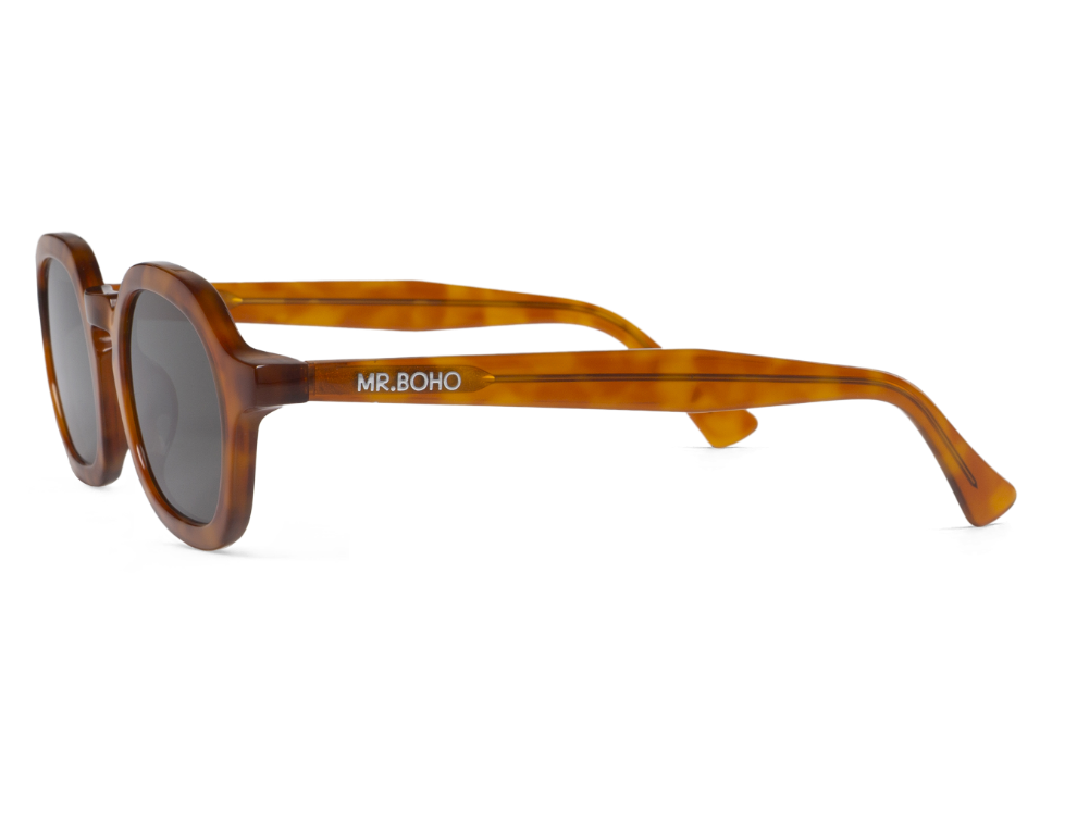Gafas de sol Mr. Boho ELPATIO Cedar en vista lateral, detalle de la montura y la patilla