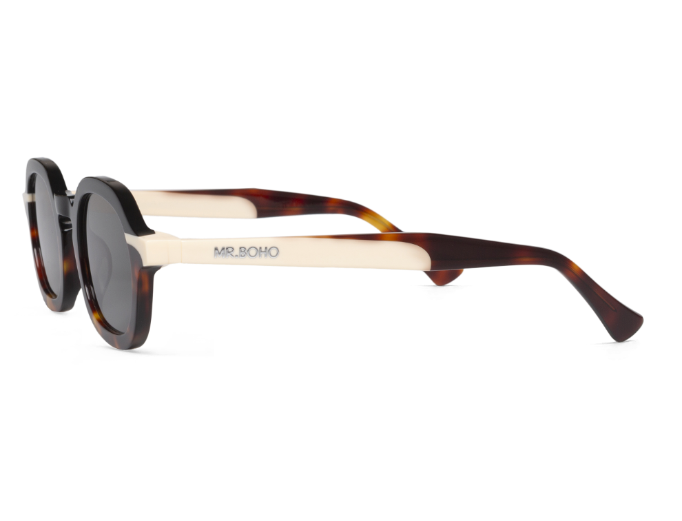 Gafas de sol Mr. Boho ELPATIO Society en vista lateral, detalle de la patilla