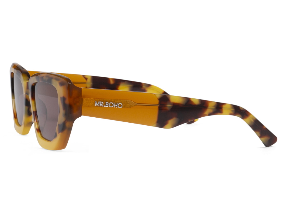 Gafas de sol Mr. Boho MADALENA Hideout en vista lateral, detalle de la patilla