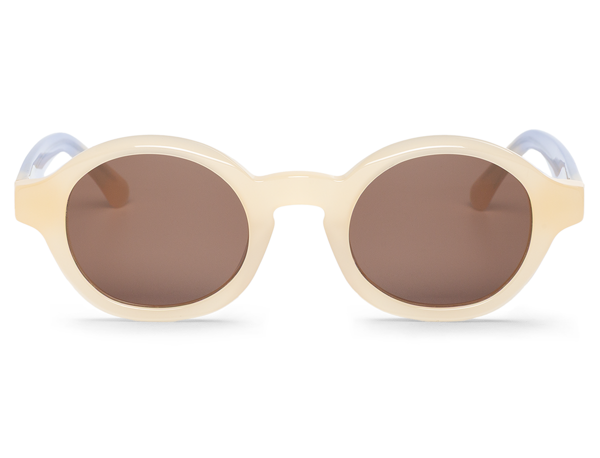Gafas de sol Mr. Boho ONS 3Degrees en vista frontal, montura color crema