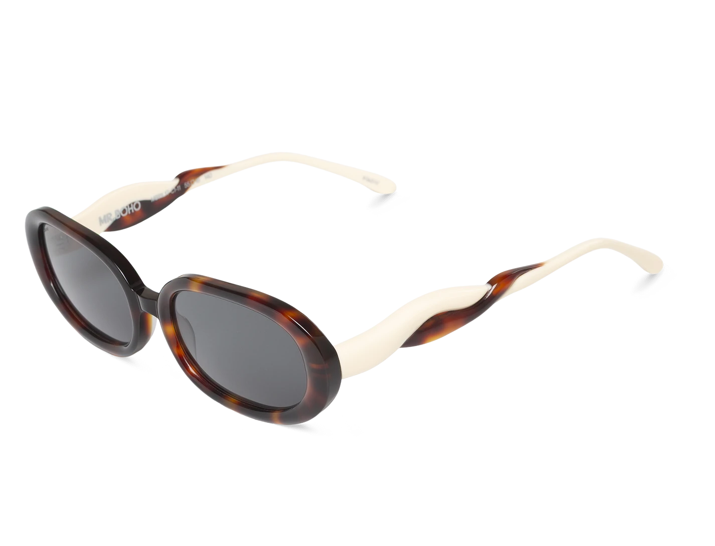 Gafas de sol Mr. Boho Twisted Carey It's Lava – vista en perspectiva 3/4 – Cobalto Accesorios