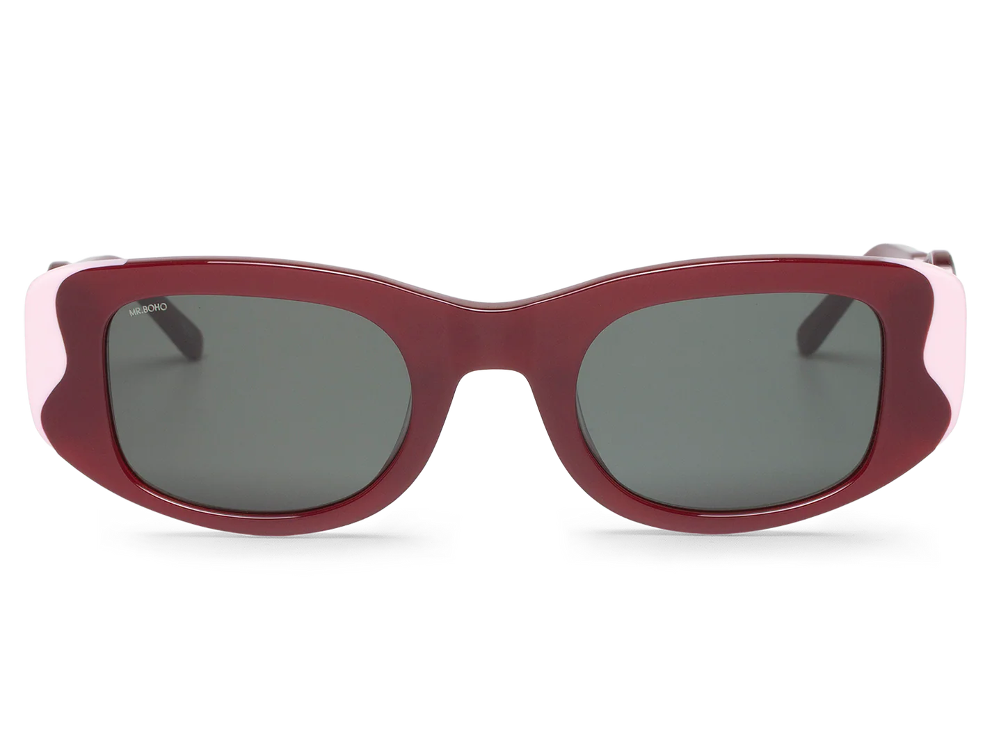 Gafas de sol Mr. Boho Wavy Garnet It's Lava – vista frontal – Cobalto Accesorios