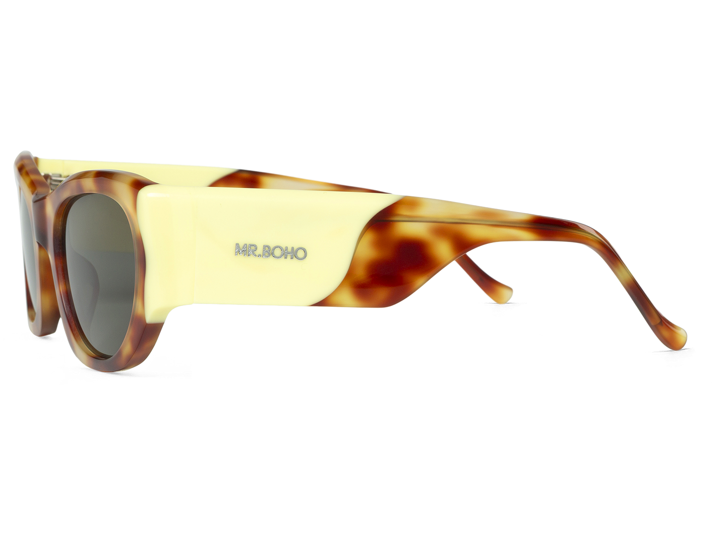 Vista lateral de gafas Mr. Boho CORON Jaleo con varilla de acetato