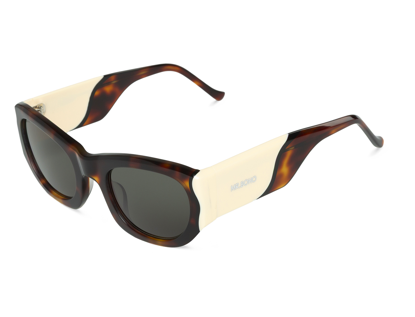 Vista oblicua de gafas Mr. Boho CORON Society con estilo unisex