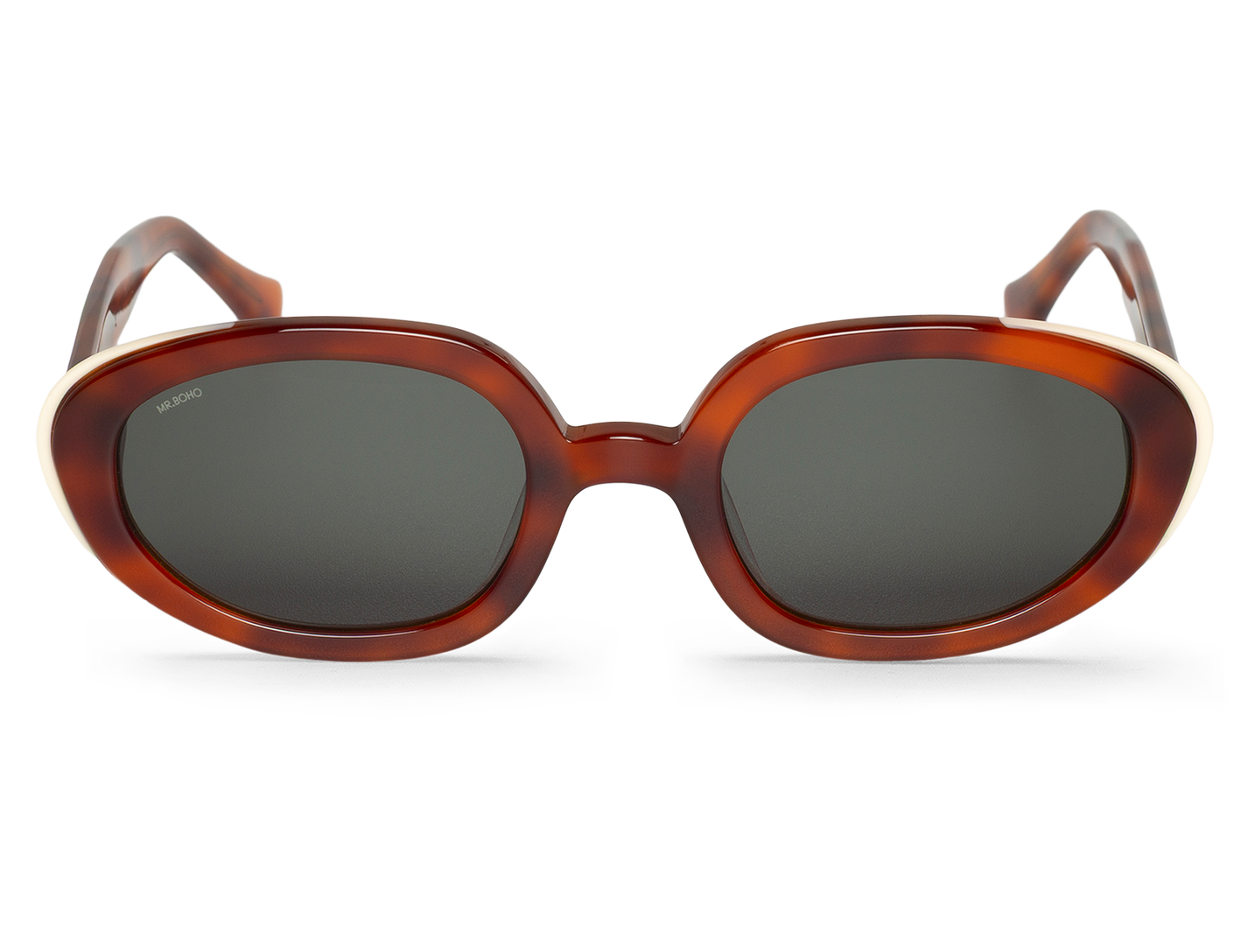 Vista frontal de gafas Mr. Boho SOLARTE Manifesto con lentes oscuras